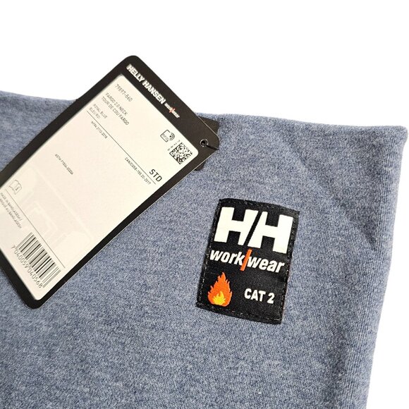 Helly Hansen Flame Resistant Fargo 2.0 Neck Gaiter, Blue, FR, Cat 2, Workwear - Picture 3 of 8